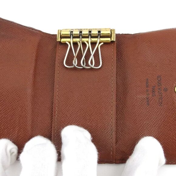 Louis Vuitton key case Monogram beige Monogram canvas Authentic used L2980 - Picture 6 of 8